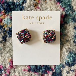 Kate Spade Glitter Stud Earrings - Multi Glitter